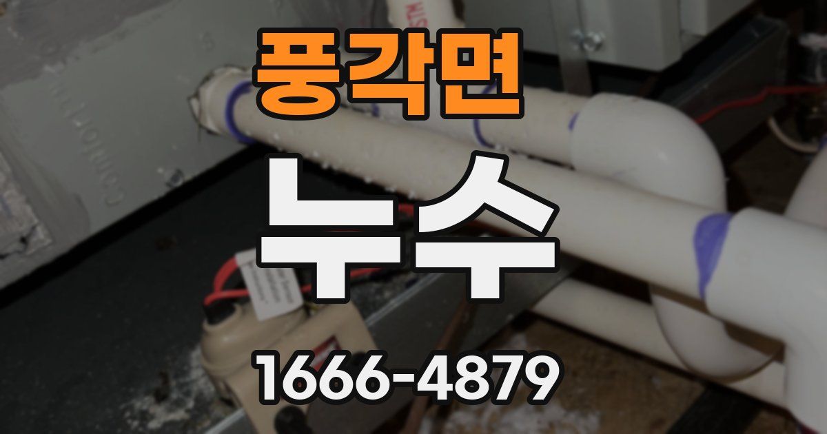 풍각면 누수