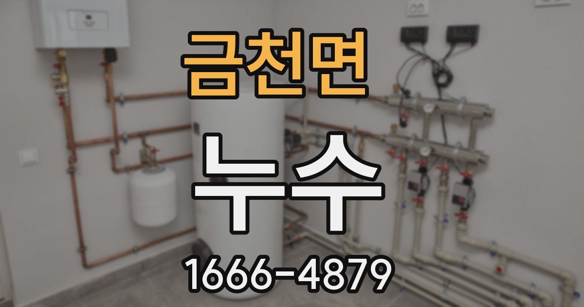 금천면 누수