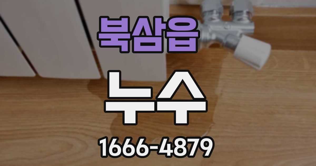 북삼읍 누수