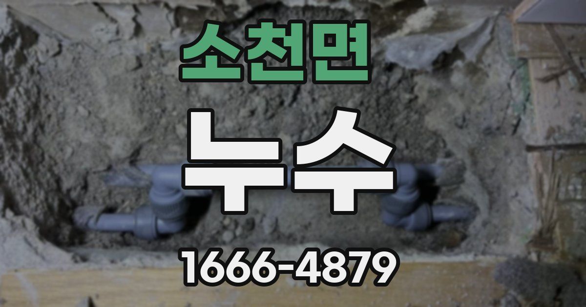 소천면 누수