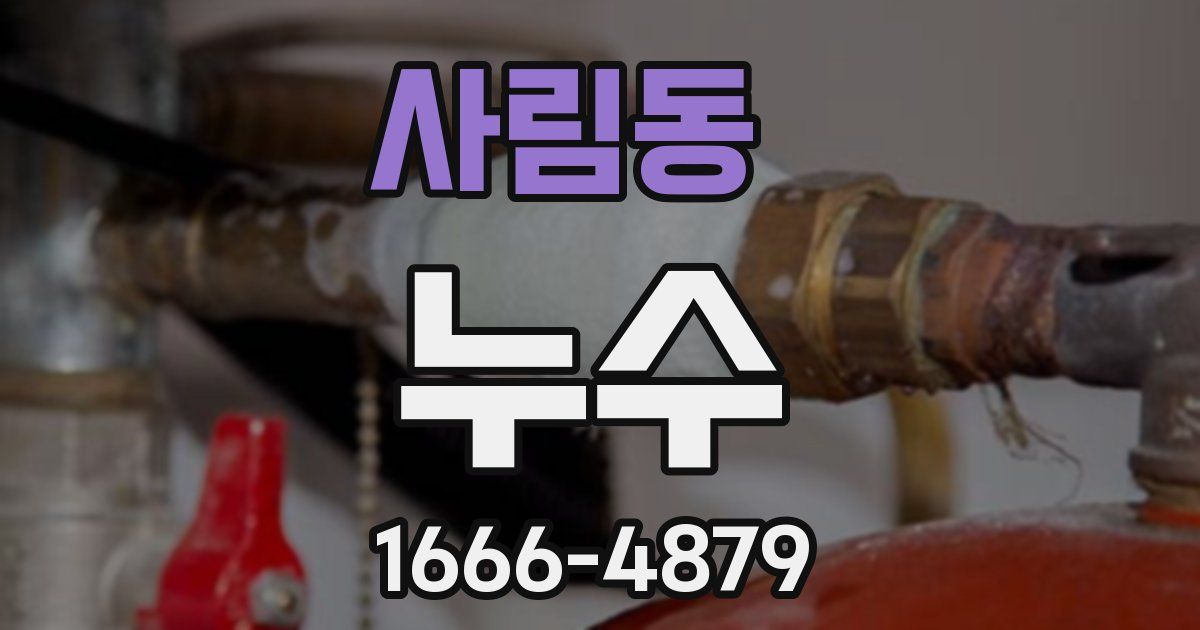 사림동 누수