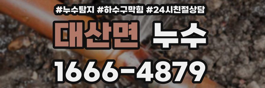 대산면 누수