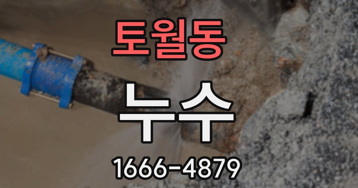 토월동 누수
