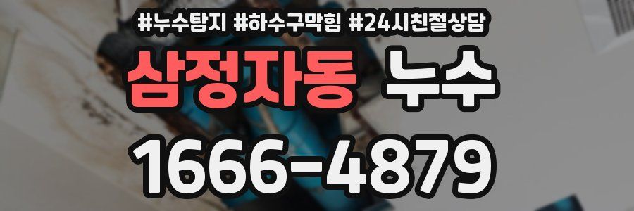 삼정자동 누수