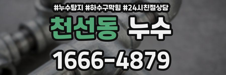 천선동 누수