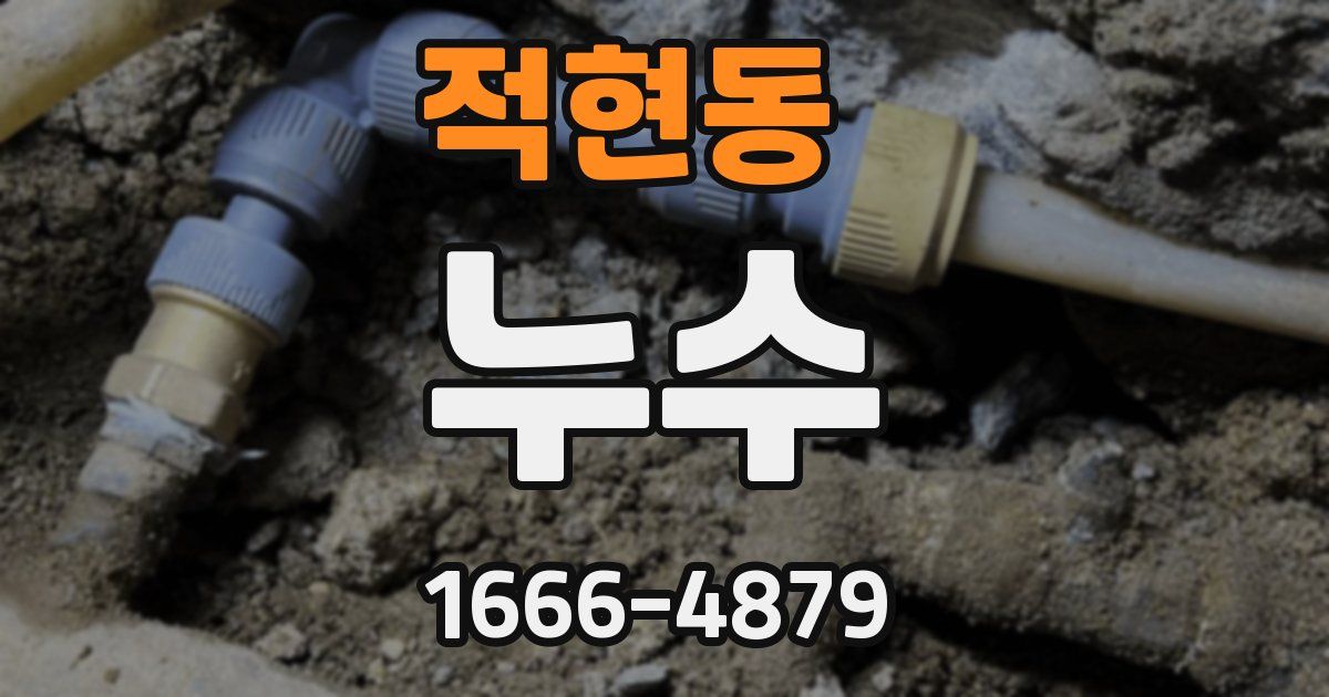 적현동 누수