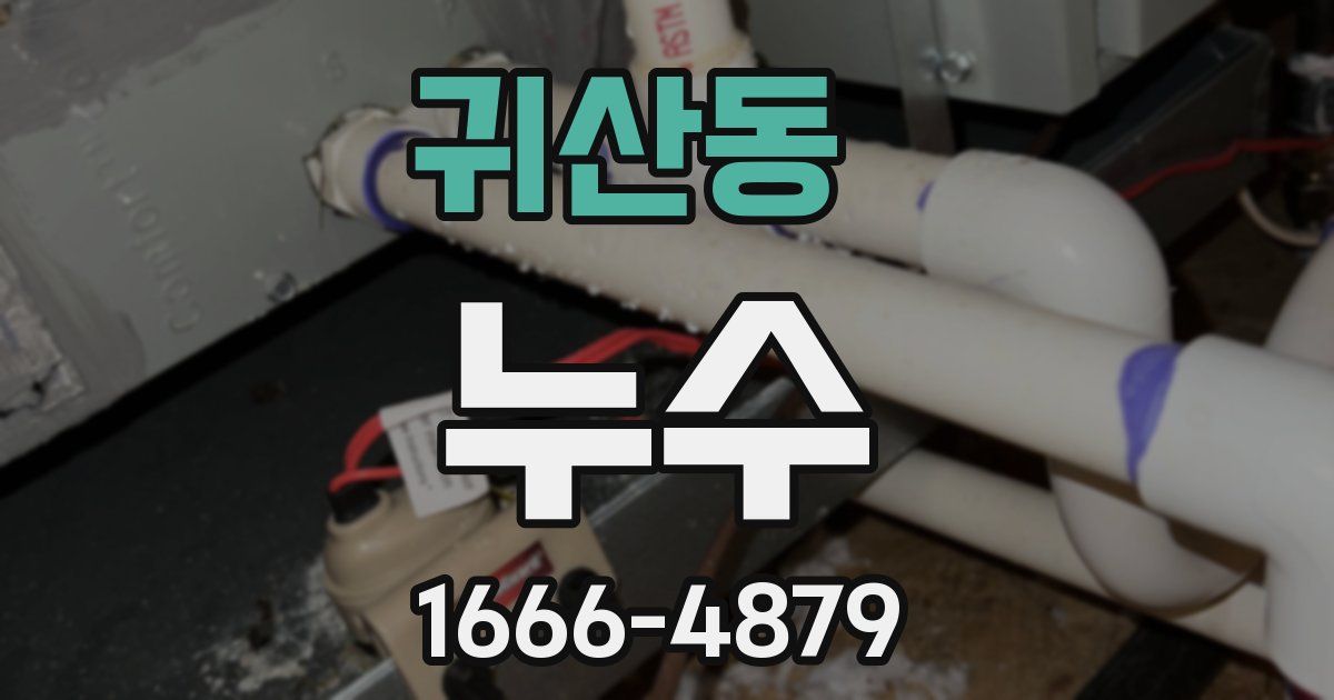 귀산동 누수