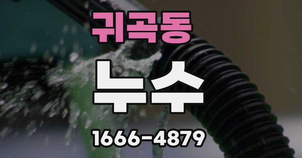 귀곡동 누수
