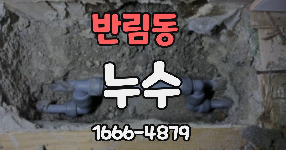 반림동 누수