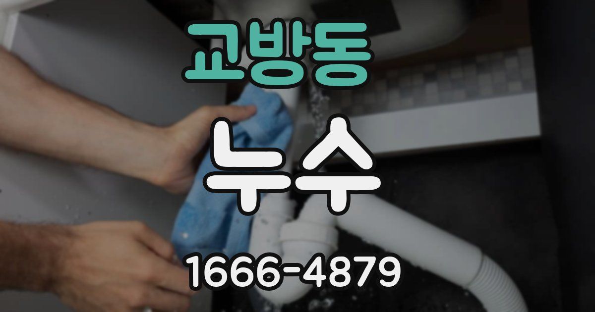 교방동 누수