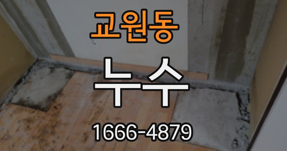 교원동 누수