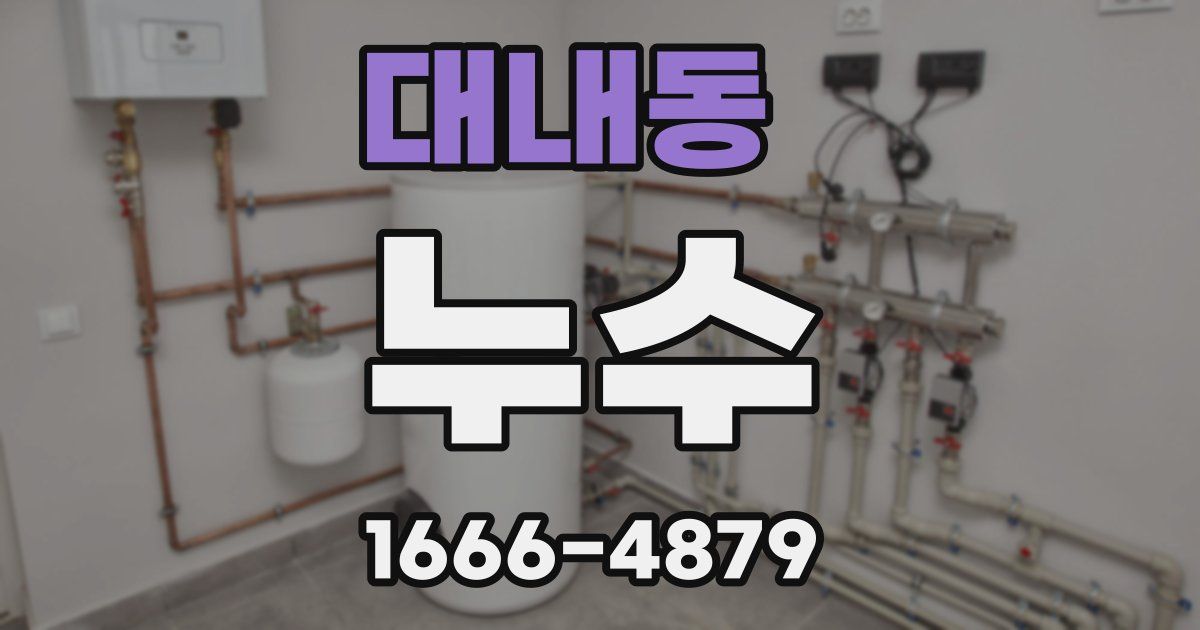 대내동 누수