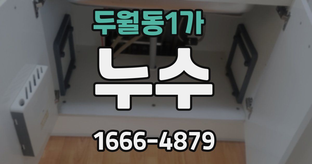 두월동1가 누수