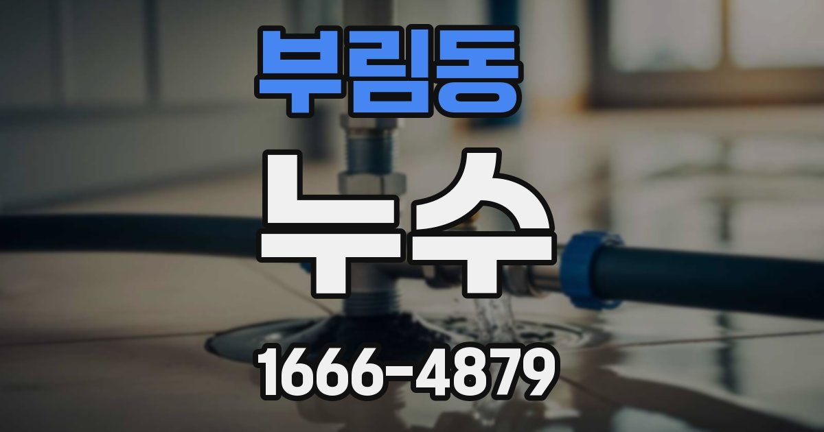 부림동 누수