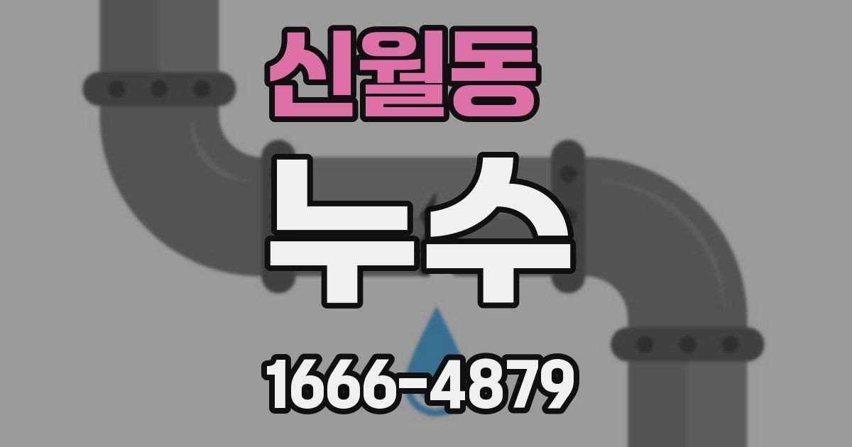 신월동 누수