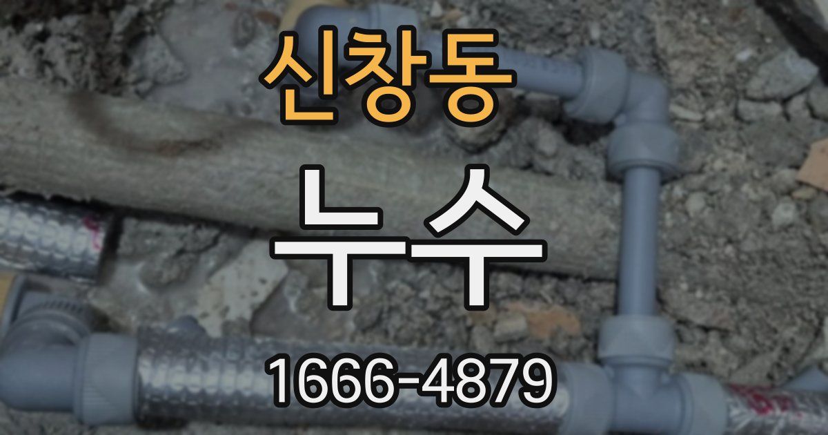 신창동 누수