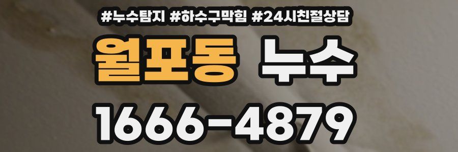 월포동 누수