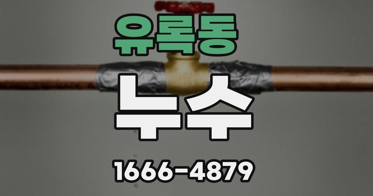 유록동 누수
