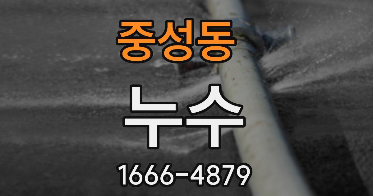 중성동 누수