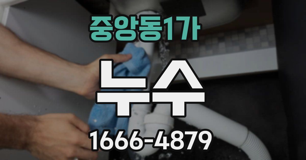 중앙동1가 누수