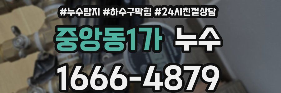 중앙동1가 누수