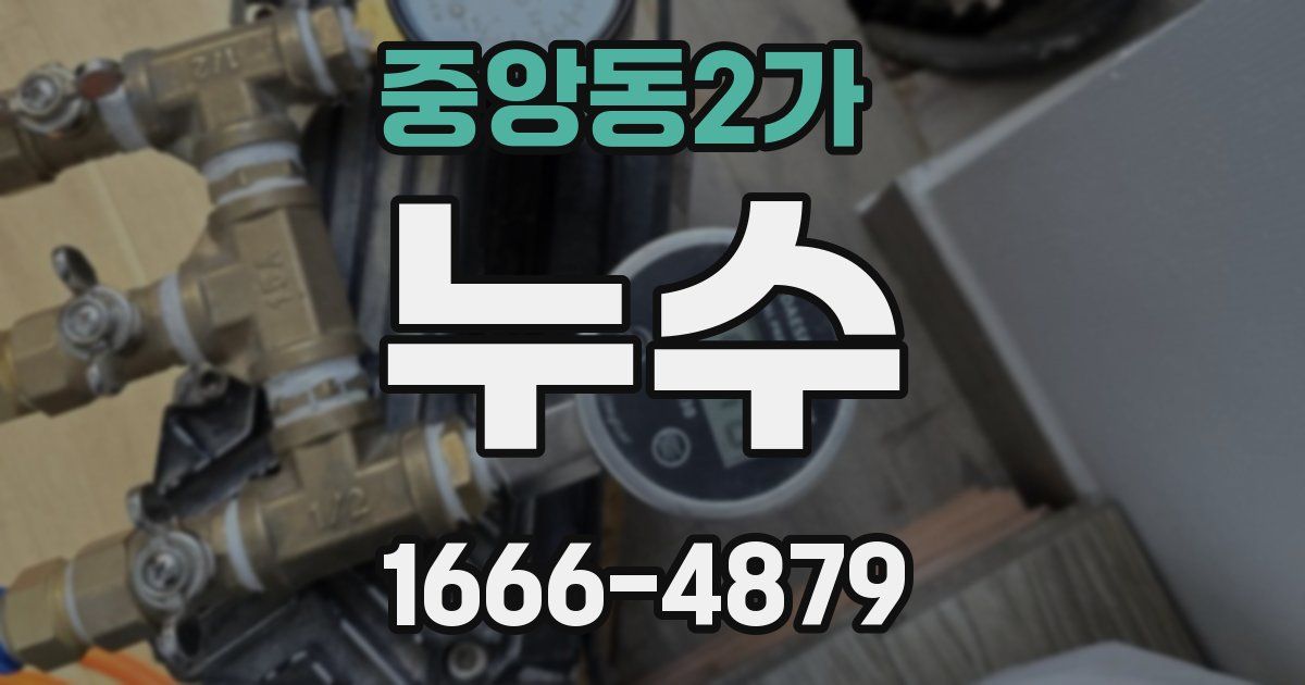 중앙동2가 누수