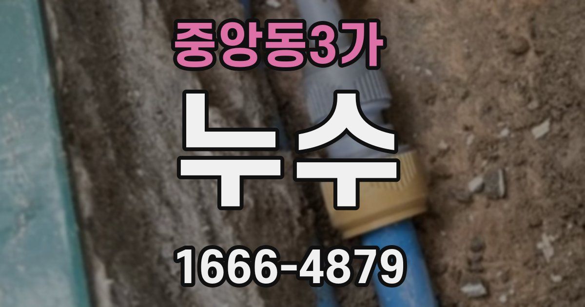 중앙동3가 누수