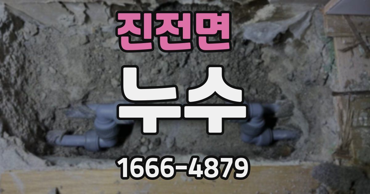 진전면 누수