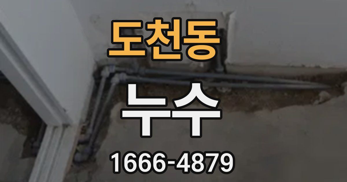 도천동 누수