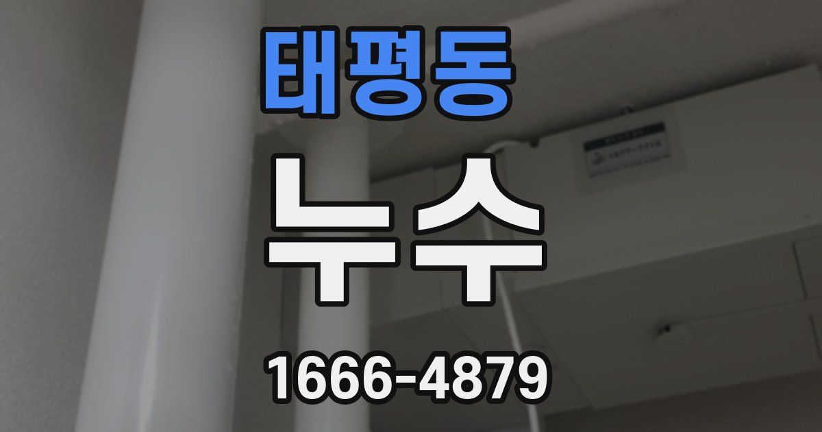 태평동 누수