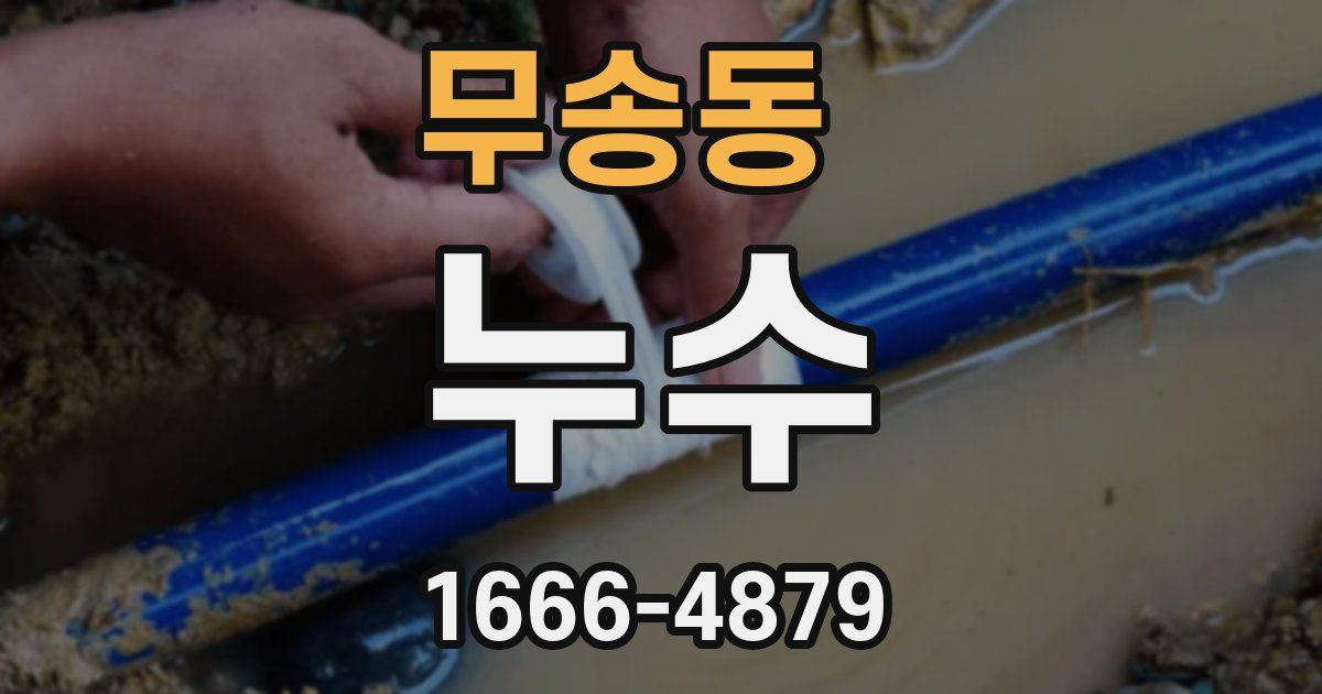 무송동 누수