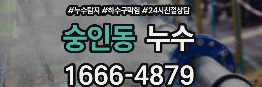숭인동 누수