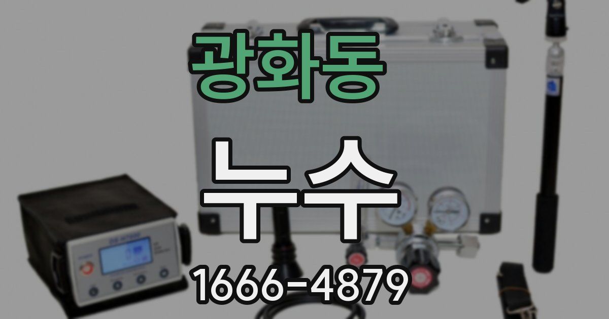 광화동 누수