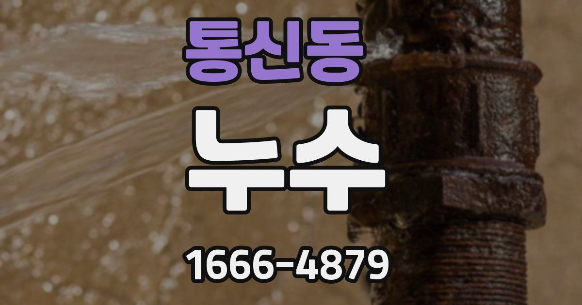 통신동 누수
