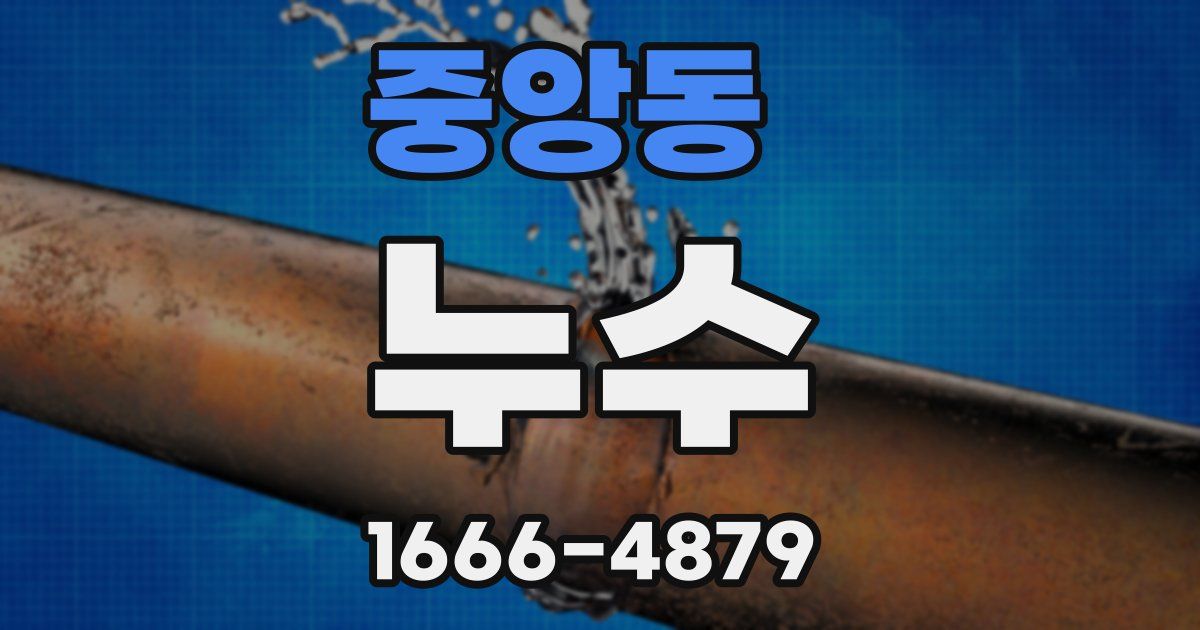 중앙동 누수