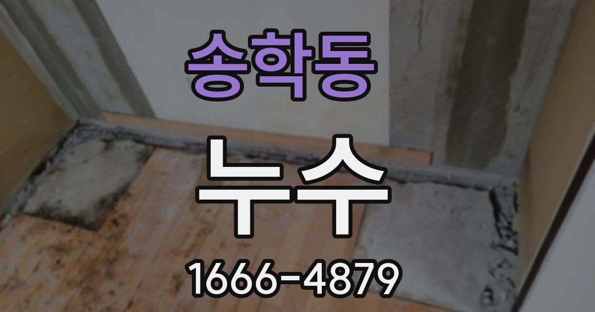 송학동 누수