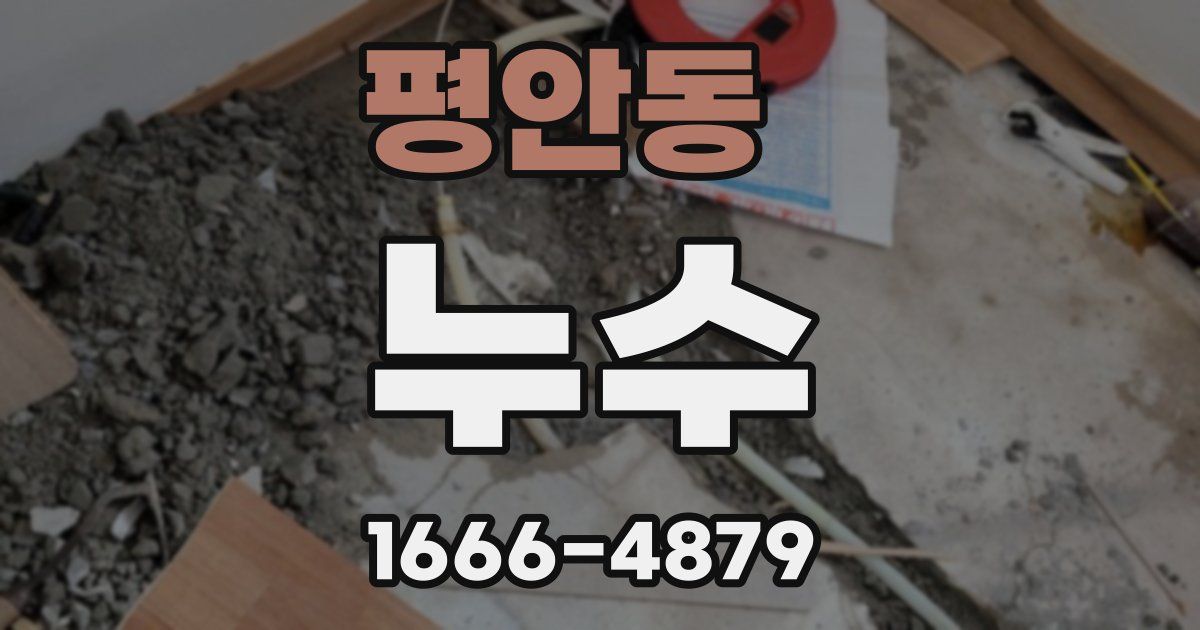 평안동 누수