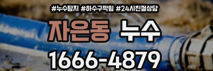 자은동 누수