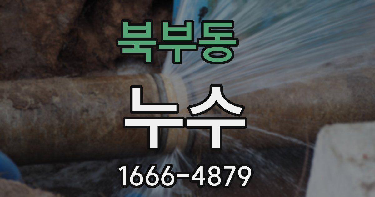 북부동 누수