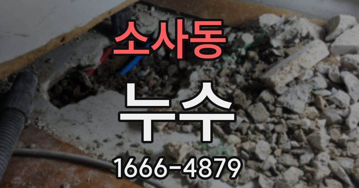 소사동 누수