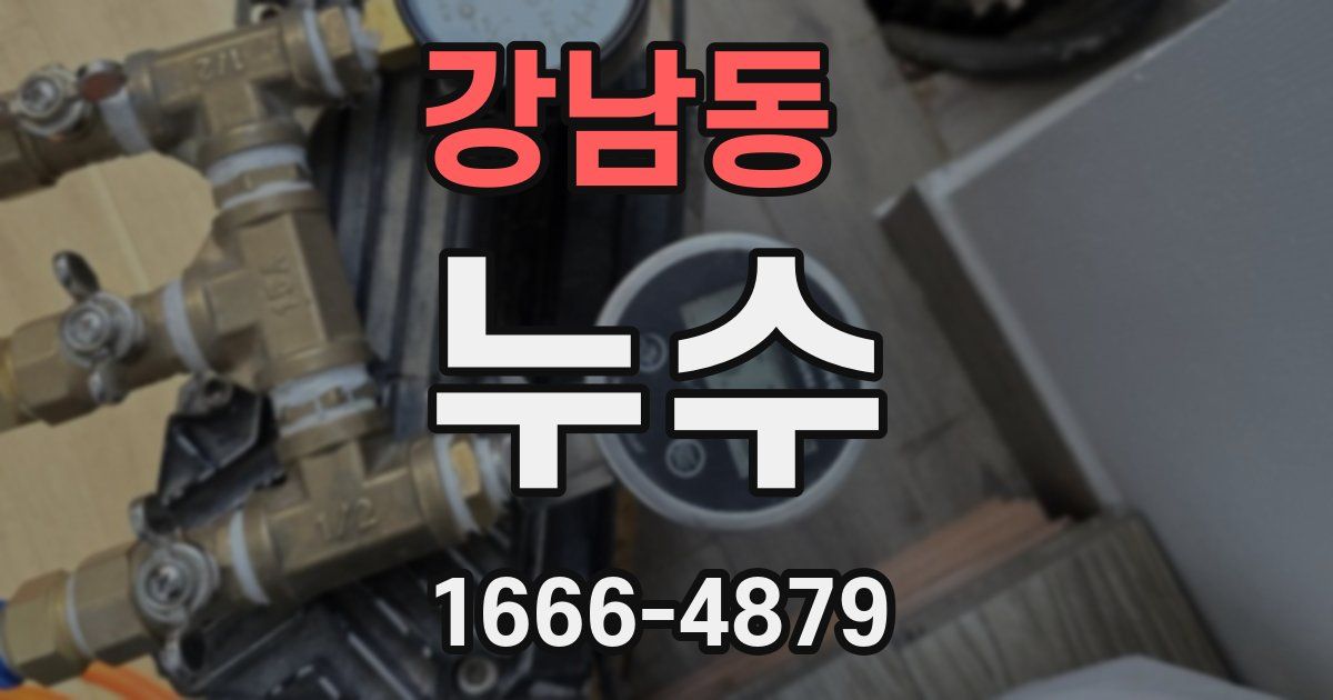 강남동 누수