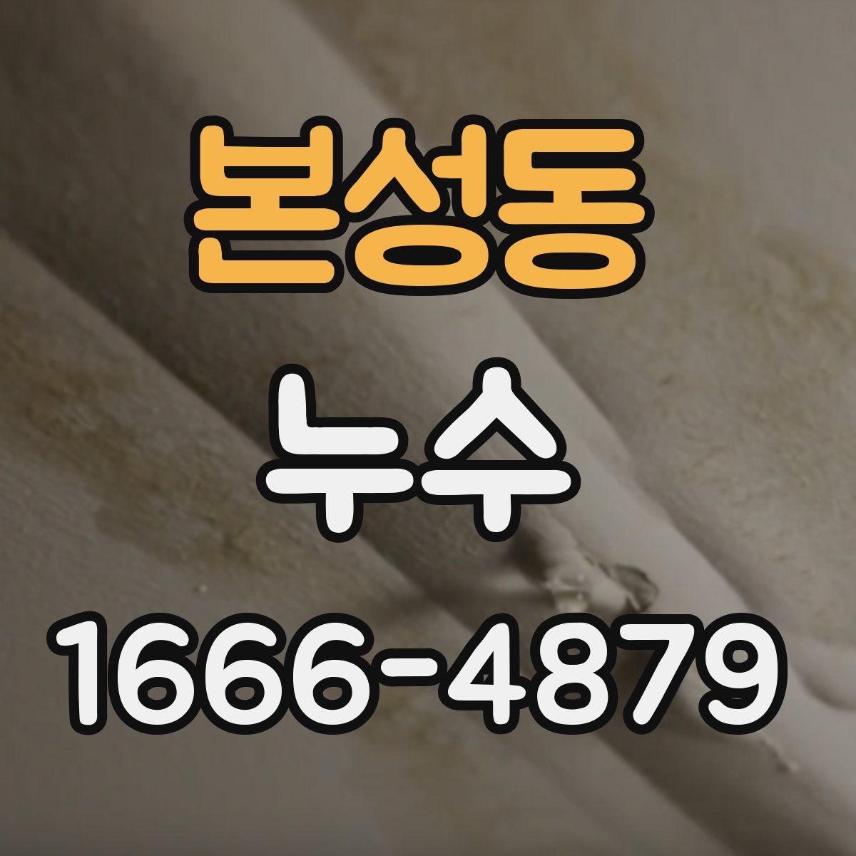 본성동 누수