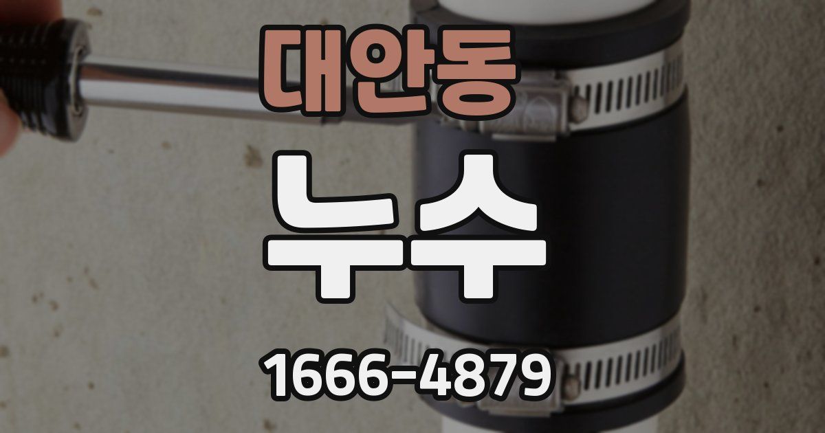 대안동 누수