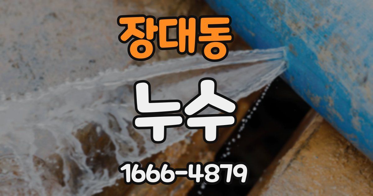 장대동 누수