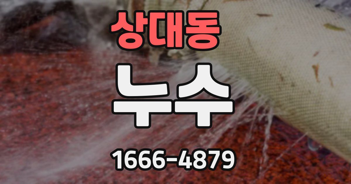 상대동 누수