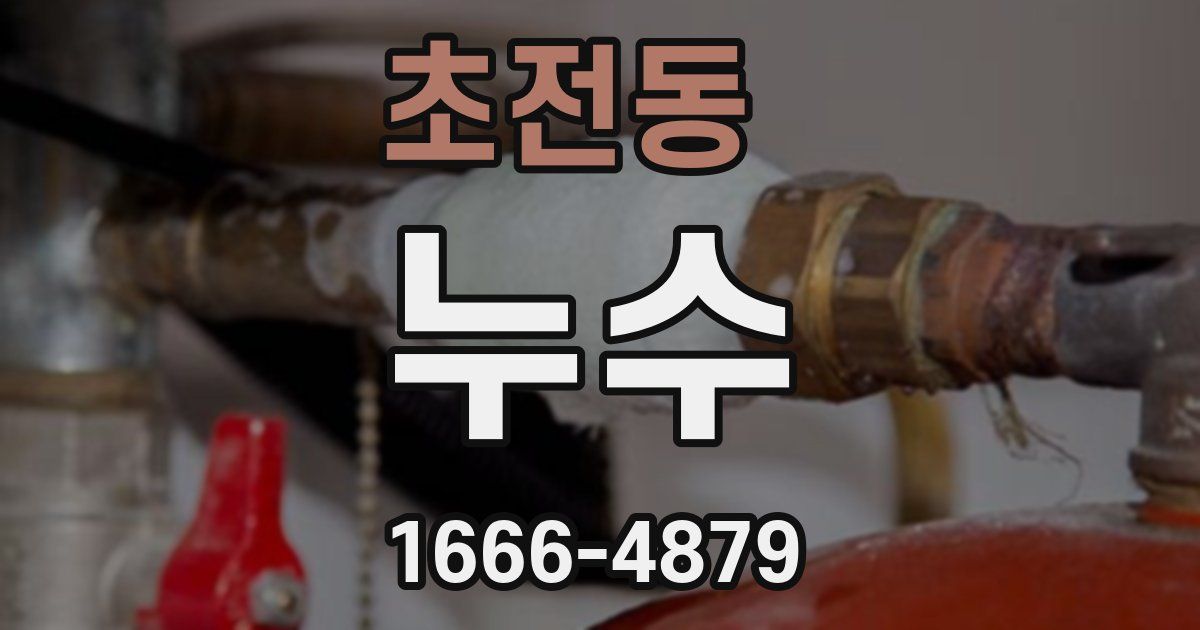 초전동 누수