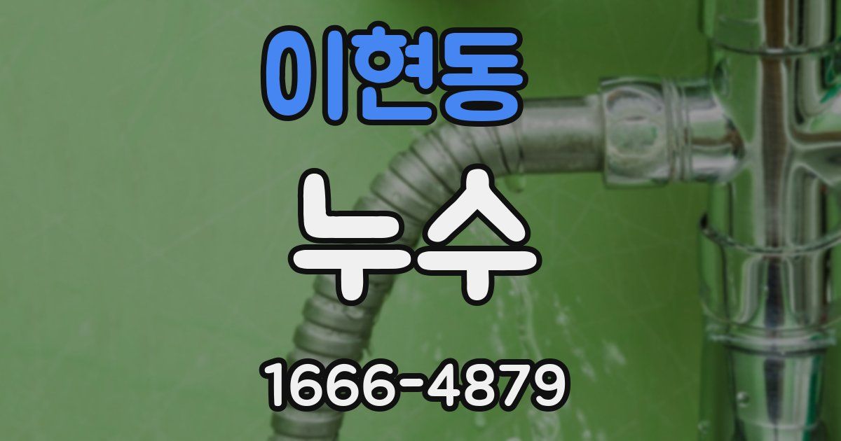 이현동 누수
