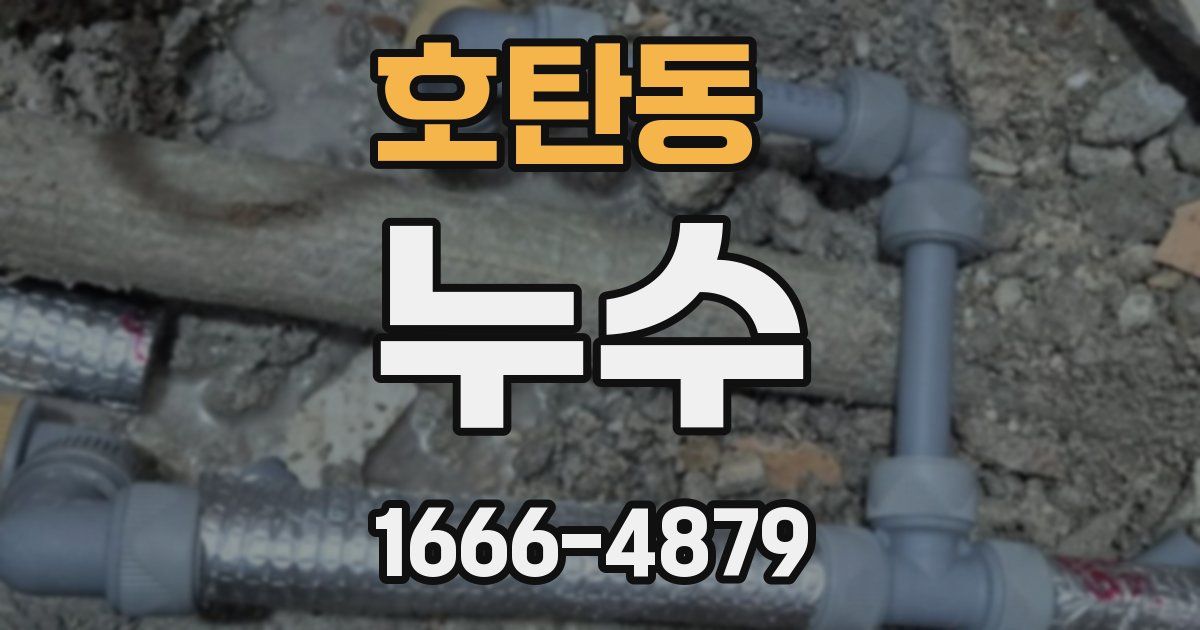 호탄동 누수