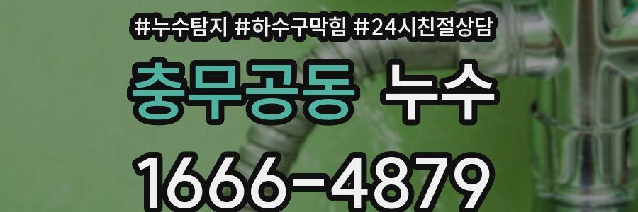 충무공동 누수