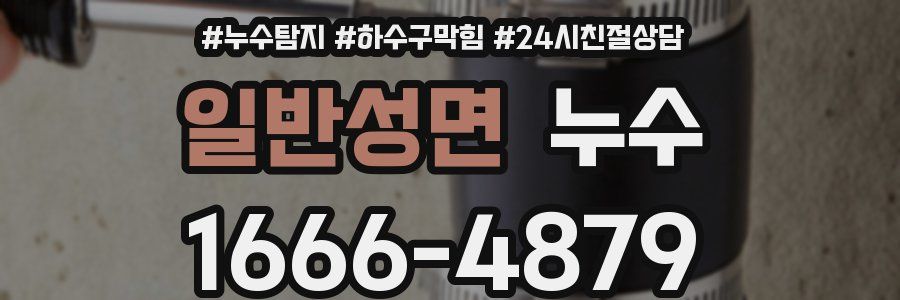 일반성면 누수